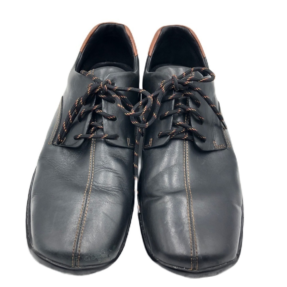 Cole Haan Men's Black Square Toe Lace Up Business Casual Comfort Size 9.5M - Picture 6 of 14